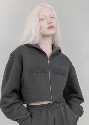Alternative view of Hoodie Crop top – Profecía